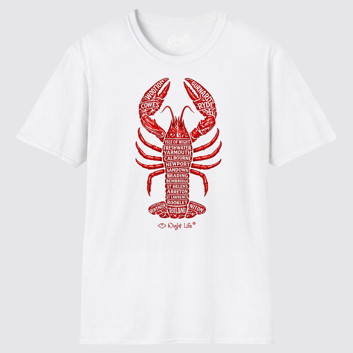 Wight Life T-Shirt - Island Lobster - Unisex Isle of Wight Tee