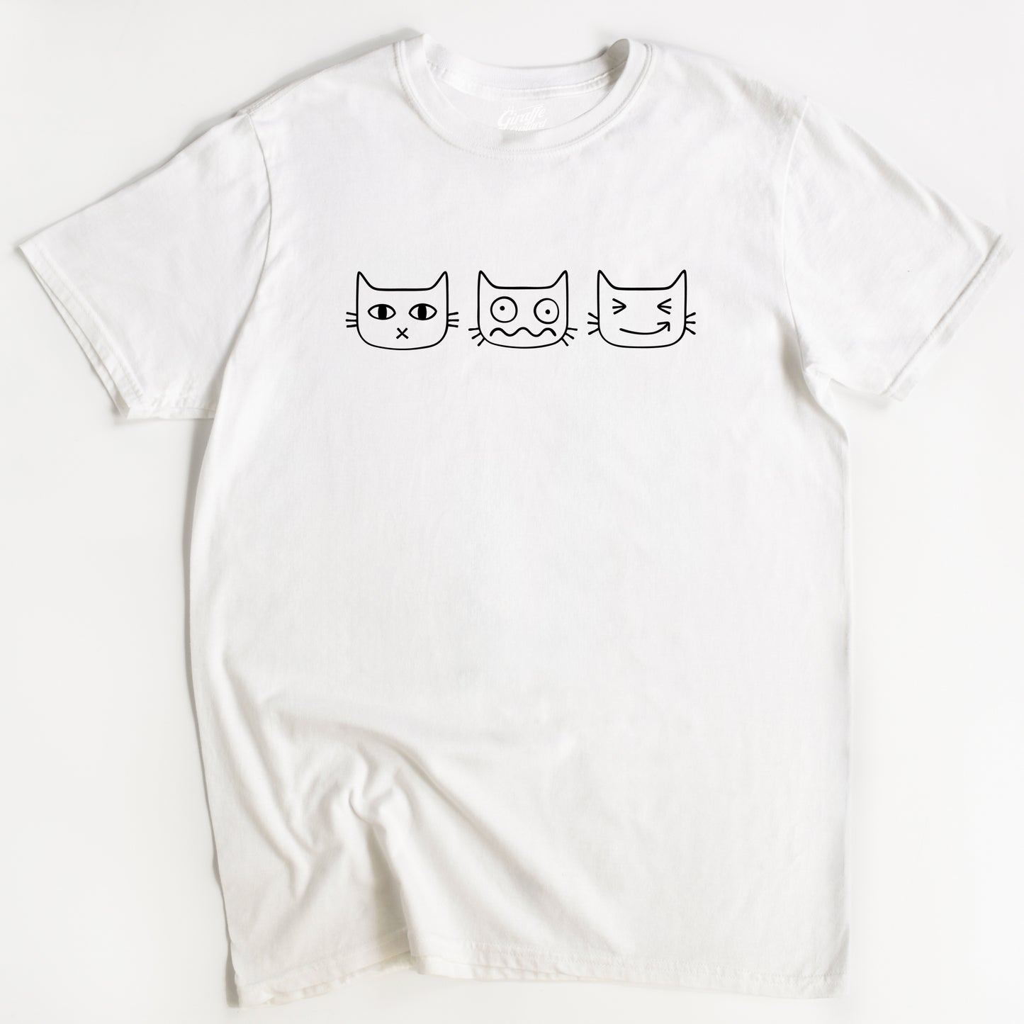 Cat Faces Cat T-Shirt - Funny Slogan T-Shirt - Cat Lover
