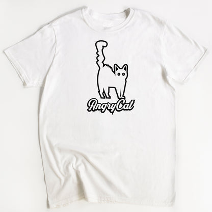Angry Cat T-Shirt - Funny Slogan T-Shirt - Cat Lover
