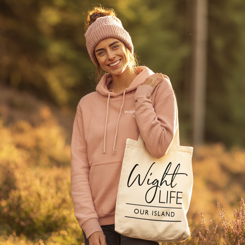 Wight Life Tote Bag - Our Island Script - Shopping Bag
