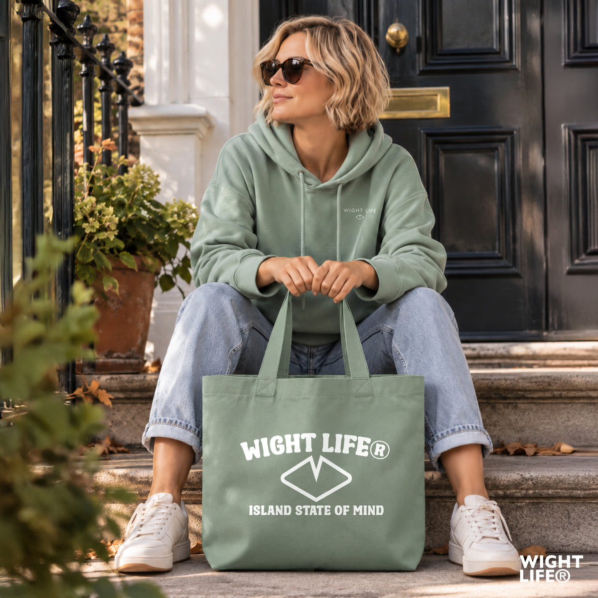 Island State of Mind Heavyweight Canvas Tote Bag | Wight Life®