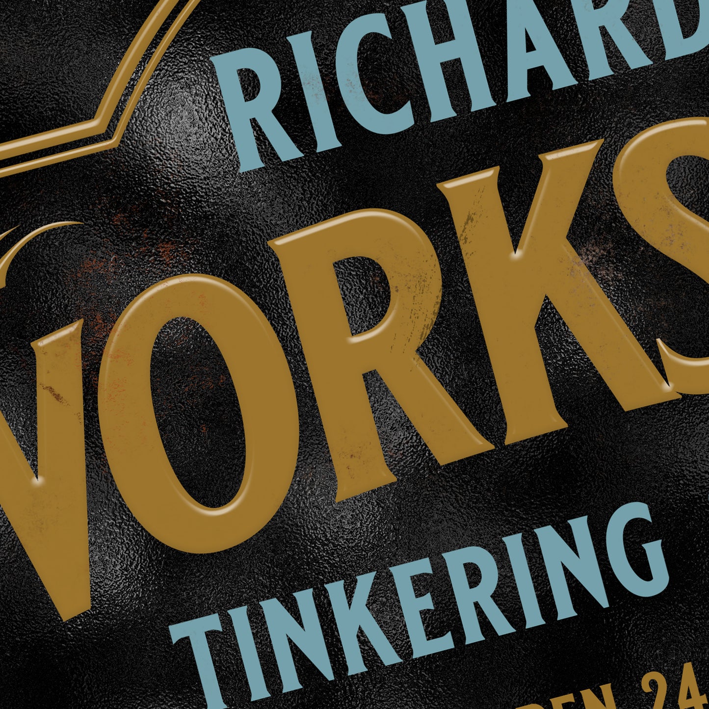 Personalised Workshop Sign Metal Man Cave Custom Sign 305 x 200mm