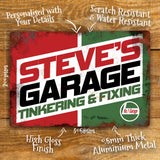 Personalised Motor Oil Garage Metal Door Wall Sign Vintage 200x305mm