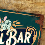 Personalised Cocktail Bar Home Pub Metal Door Wall Sign Vintage 200x305mm