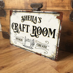 personalised craft room signs|giraffeandcustard.com/