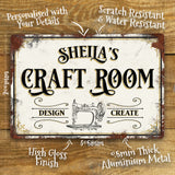 personalised craft room signs|giraffeandcustard.com/
