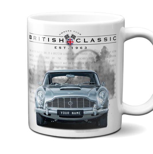 personalised Aston Martin DB5 mug gift