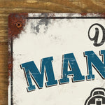 Personalised Man Cave Gamer Metal Sign 200mm x 305mm