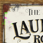 vintage metal laundry sign|giraffeandcustard.com/