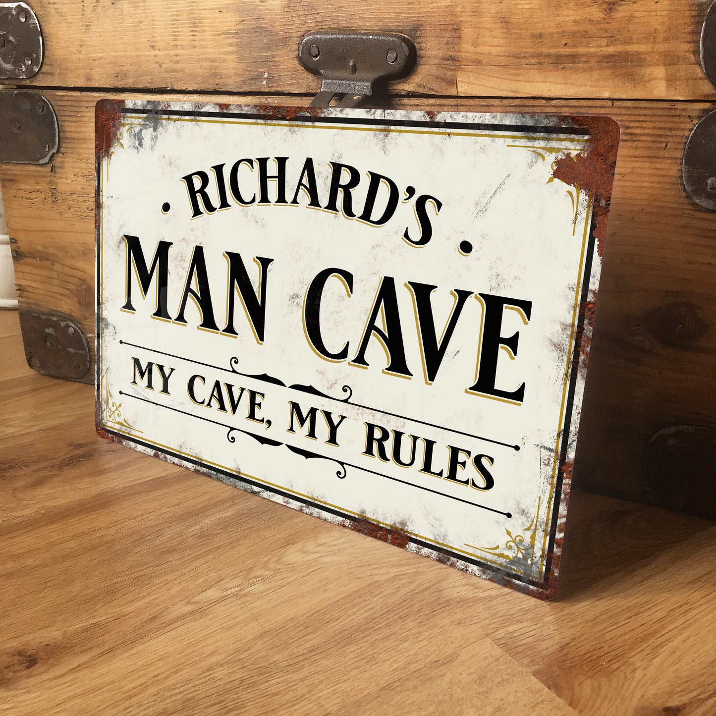 Personalised Man Cave Vintage Retro Metal Sign
