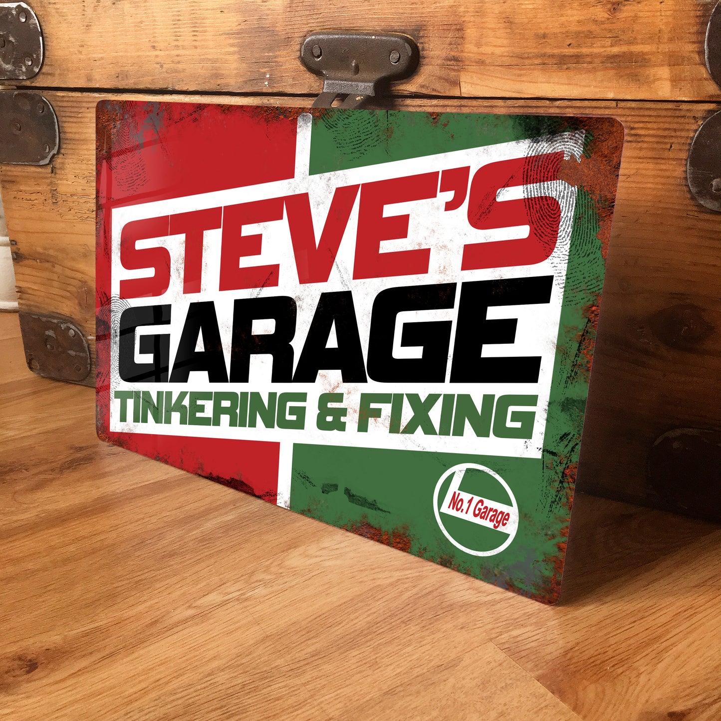 Personalised Metal Garage Sign - Vintage Retro Sign