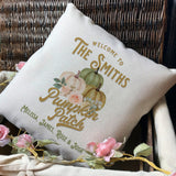 Personalised Autumn Pumpkin Cushion Cover 16"