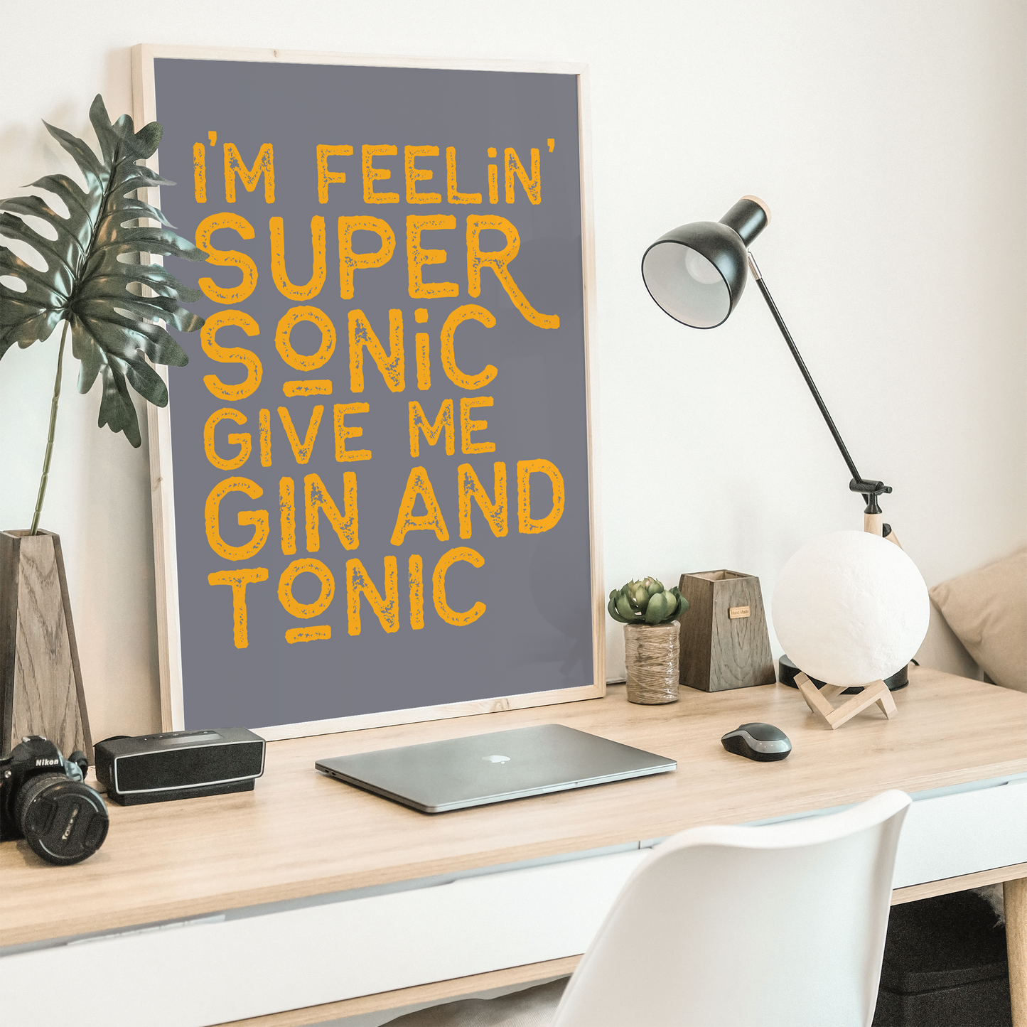 Supersonic Gin and Tonic Art Print Bold
