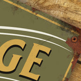 Personalised Garage Metal Door Wall Sign Vintage 200x305mm