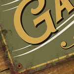 Personalised Garage Metal Door Wall Sign Vintage 200x305mm
