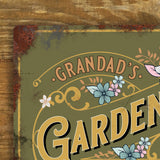 Personalised Garden Shed Metal Door Wall Sign Vintage 200x305mm