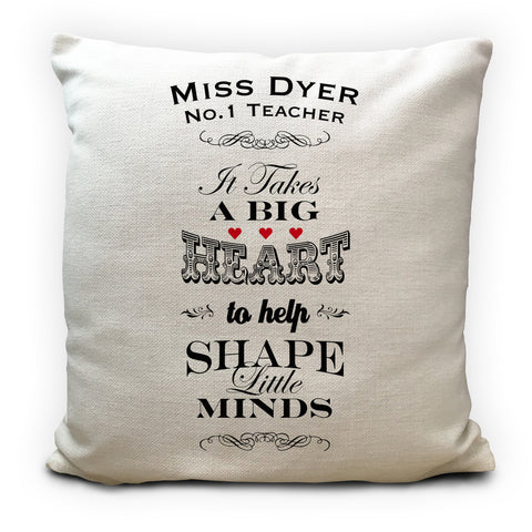 Personalised School Teacher Thank you Gift Cushion Cover 40cm 16"