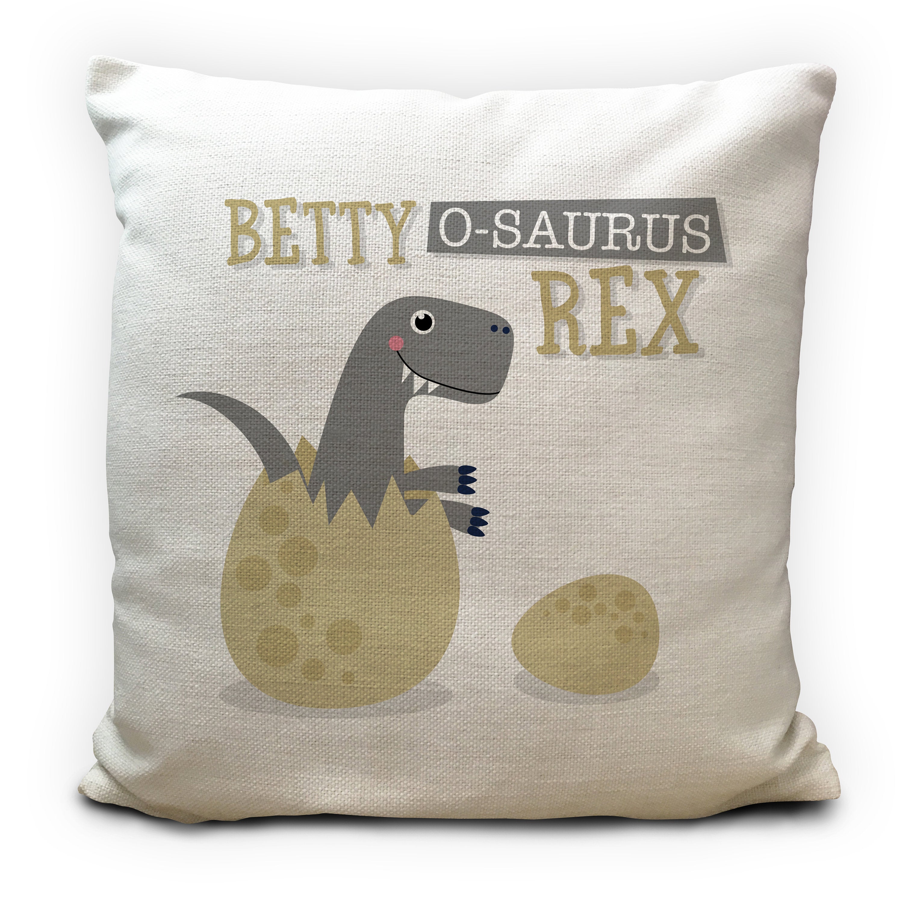 Grey dinosaur cushion hotsell