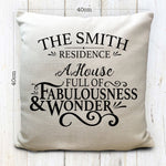 Personalised New Home Moving House Cushion Cover 16"