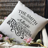 Personalised New Home Moving House Cushion Cover 16"