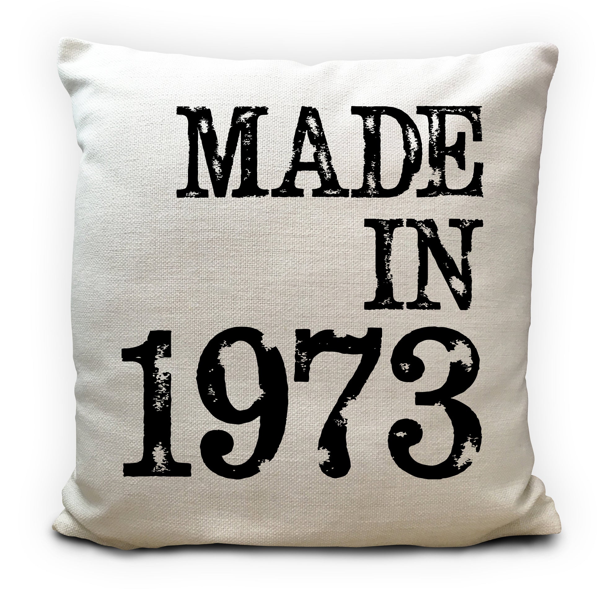 personalised birthday gift cushion cover made in birth year