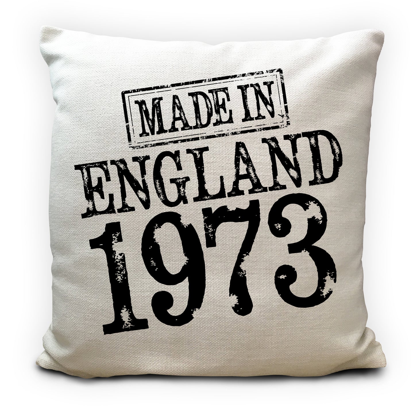personalised birthday gift cushion cover made in England birth year