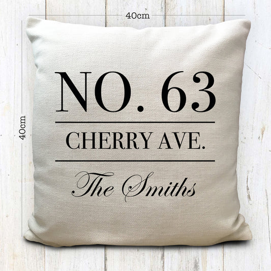 Personalised New Home House Warming Cushion Cover 16"