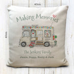 Personalised Motorhome Camping Mobile Home Cushion Cover 16"