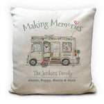 Personalised Motorhome Camping Mobile Home Cushion Cover 16"