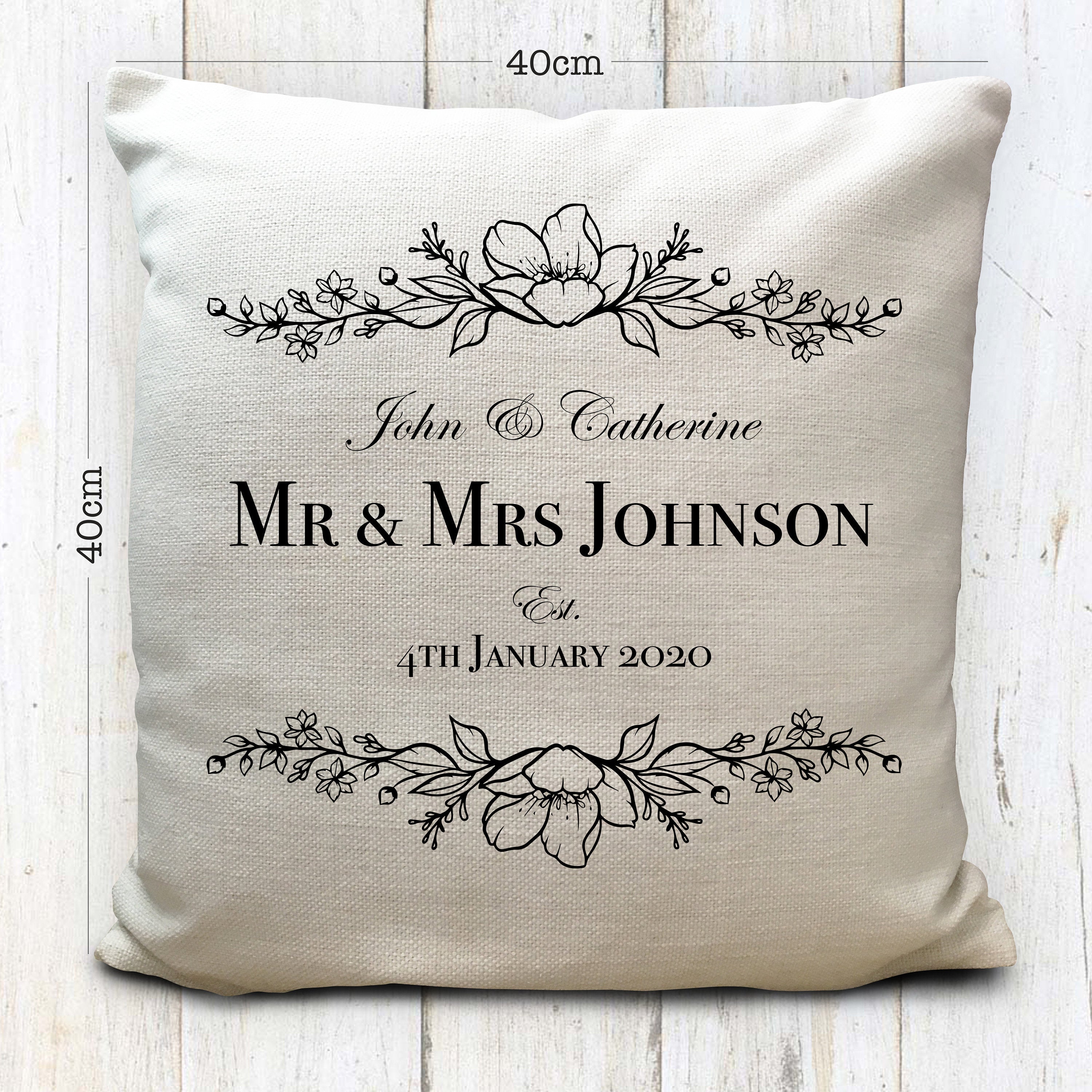 Wedding on sale cushion gift