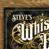 Personalised Whisky Bar Home Pub Metal Door Wall Sign Vintage 200x305mm