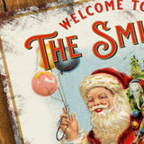 Personalised Christmas Santa Metal Sign 200mm x 305mm